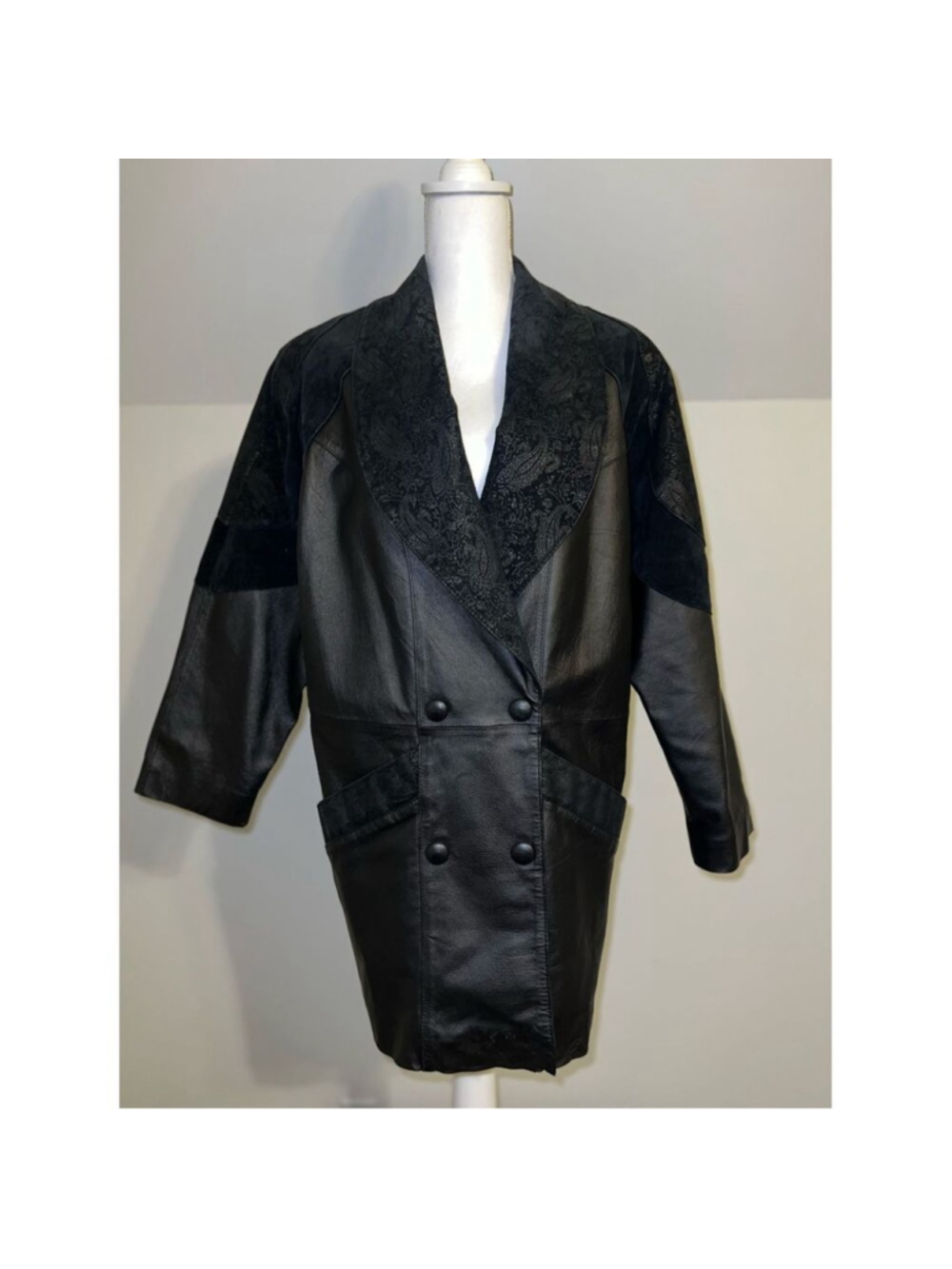 100% Genuine Leather Tooled Paisley Blazer/Coat Women’s L-XL